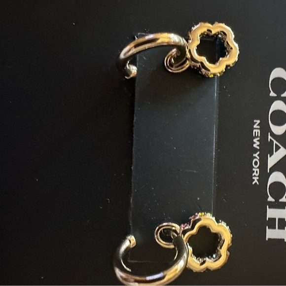 COACH NECKLACE RAINBOW COLORS ON GOLD CHAIN PERFECT GIFT New see earrings too - Picture 14 of 14